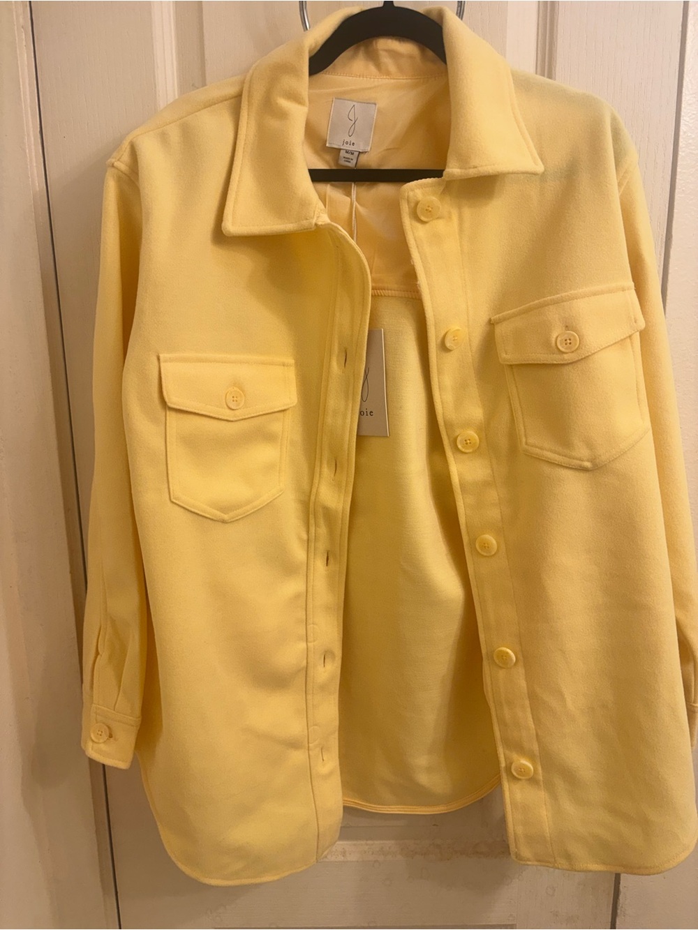 Joie Sunlit Yellow Button-Front Shacket